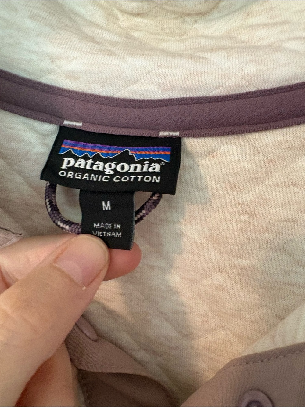 Patagonia Organic Cotton Quilt Snap-T Pullover Knit Sweatshirt - Women’s Medium - Picture 4 of 8